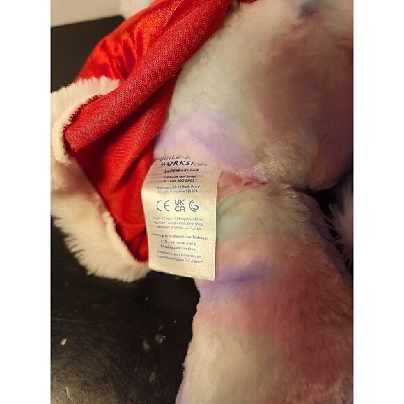 Build A Bear Pastel Swirl Kitty In Santa Claus Dress and Hat - Christmas Kitty - Picture 6 of 6